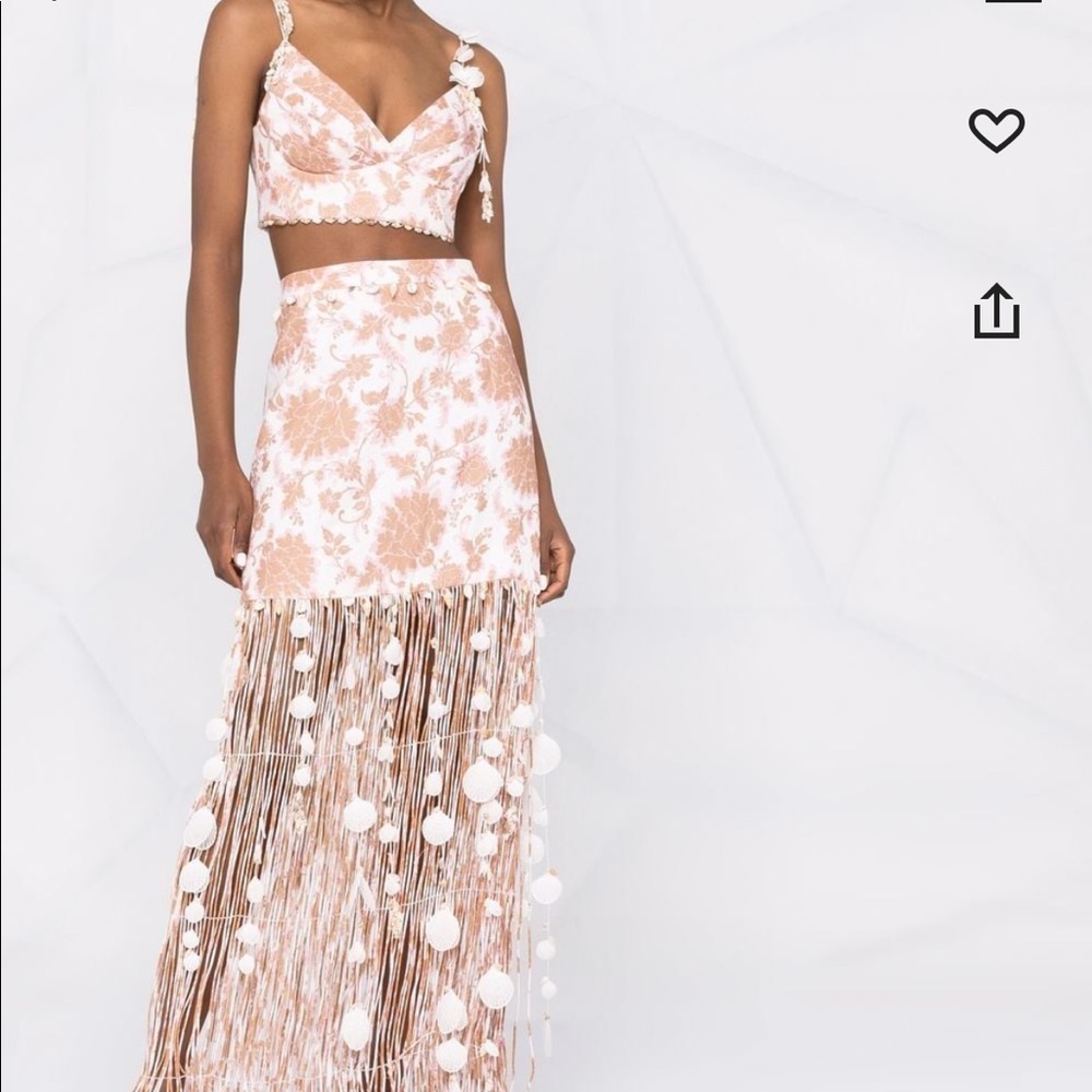 Zimmermann postcard shell skirt